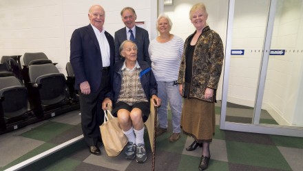 (L-R) ? Adrian Horridge (seated), Graham Farquhar, Susanne von Caemmerer, and Jenny Graves