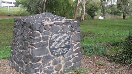 A monument to the Cactoblastis cactorum moth at Dalby, Queensland.