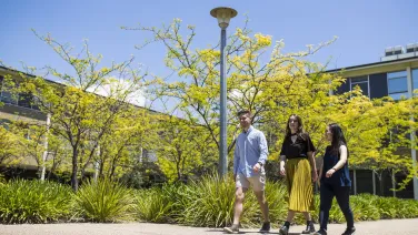 ANU Students on campus
